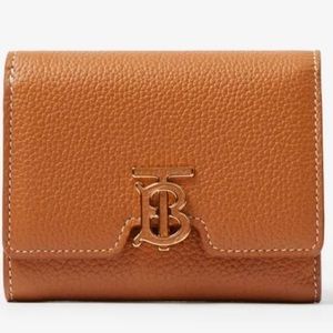 Burberry leather TB compact Wallet